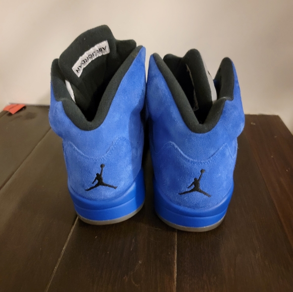 Jordan 5 blue suede - Picture 2 of 8